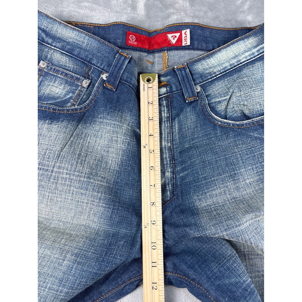 Guess Jeans Mens 34 X629A057 Blue Embroidered Crosshatch Denim EUC - Picture 6 of 10